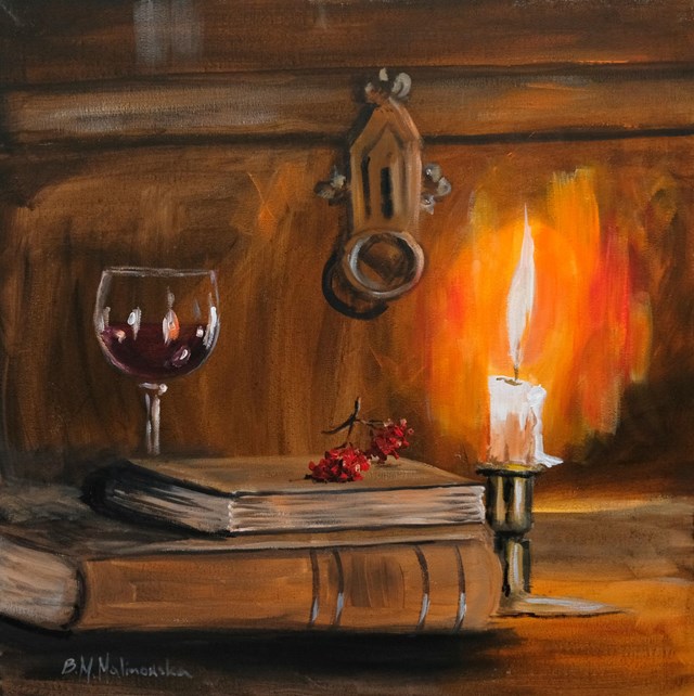 Living room painting by Barbara M.Malinowska titled Evening