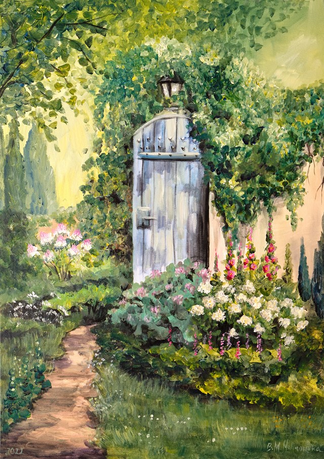 Obraz do salonu artysty Barbara M.Malinowska pod tytułem Tajemniczy ogród