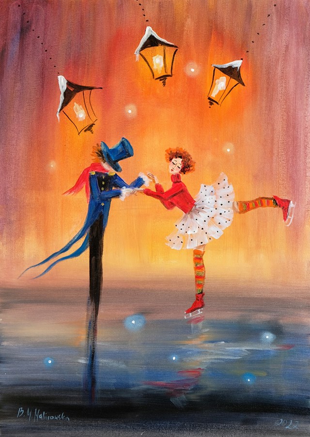 Obraz do salonu artysty Barbara M.Malinowska pod tytułem zatańczeni