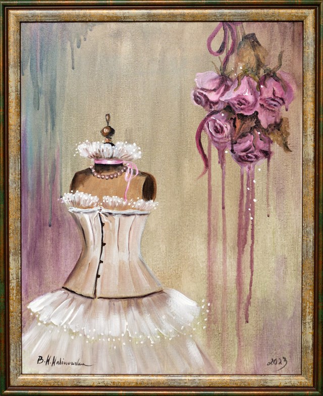 Obraz do salonu artysty Barbara M.Malinowska pod tytułem kwiaty z pamiętnika