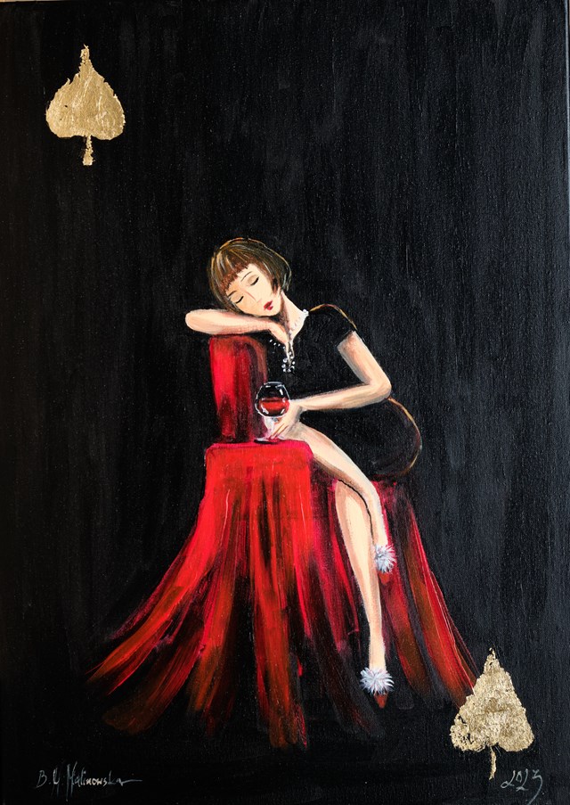 Obraz do salonu artysty Barbara M.Malinowska pod tytułem Dama Pik
