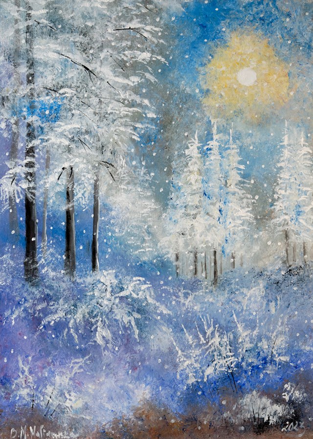 Obraz do salonu artysty Barbara M.Malinowska pod tytułem "Zima"