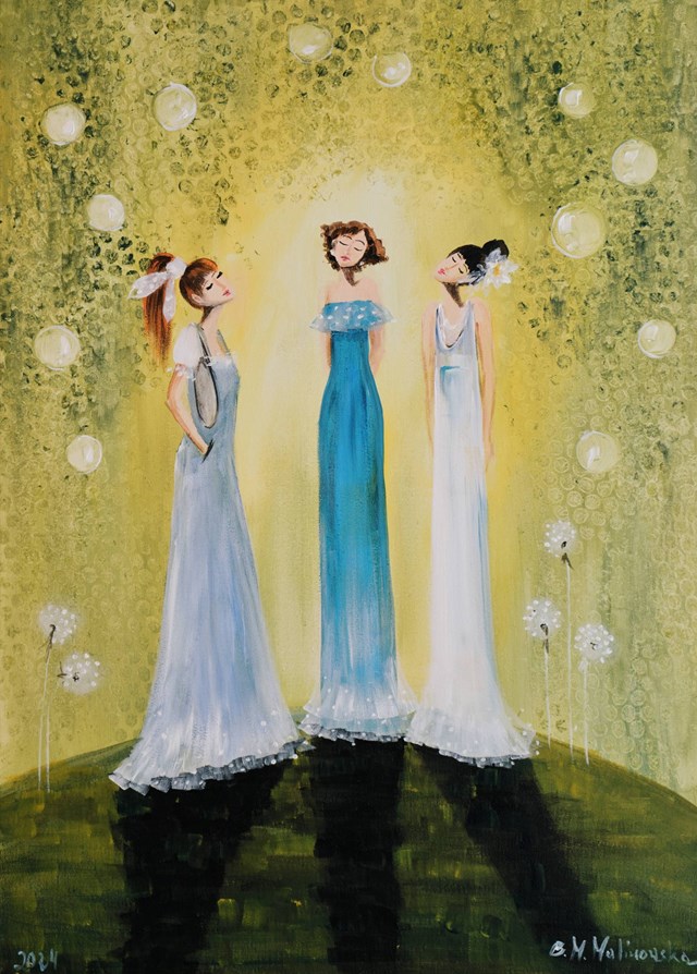 Obraz do salonu artysty Barbara M.Malinowska pod tytułem Gracje wiosenne