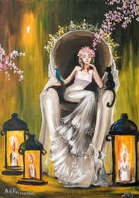 Obraz do salonu artysty Barbara M.Malinowska pod tytułem sny o wiośnie