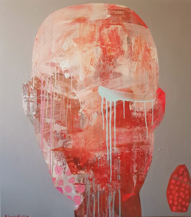 Obraz do salonu artysty Małgorzata Wójcik pod tytułem Portret z truskawką