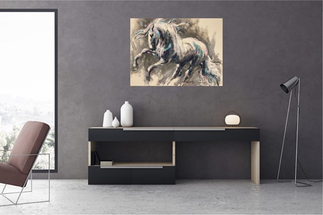 Grey Andalusian Horse - visualisation by Krzysztof Jarocki