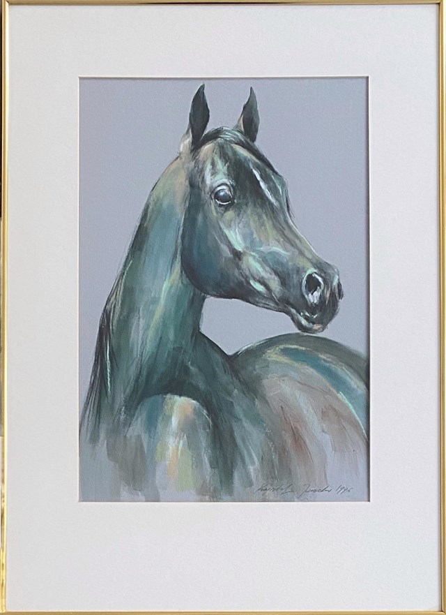 Obraz do salonu artysty Krzysztof Jarocki pod tytułem Portret konia II