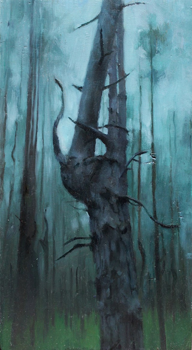 Obraz do salonu artysty Maria Danielak pod tytułem Drzewne osobliwości 2