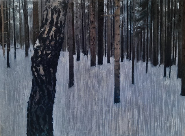Obraz do salonu artysty Maria Danielak pod tytułem Las na Śnieżnicy