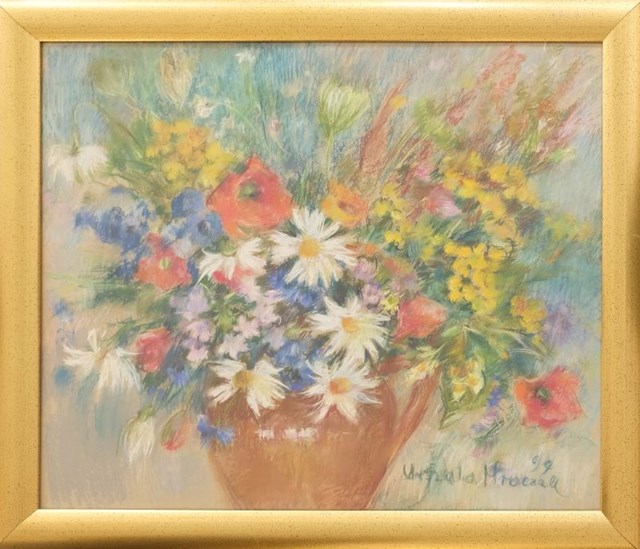 Obraz do salonu artysty Urszula Mroczek pod tytułem Polne kwiaty