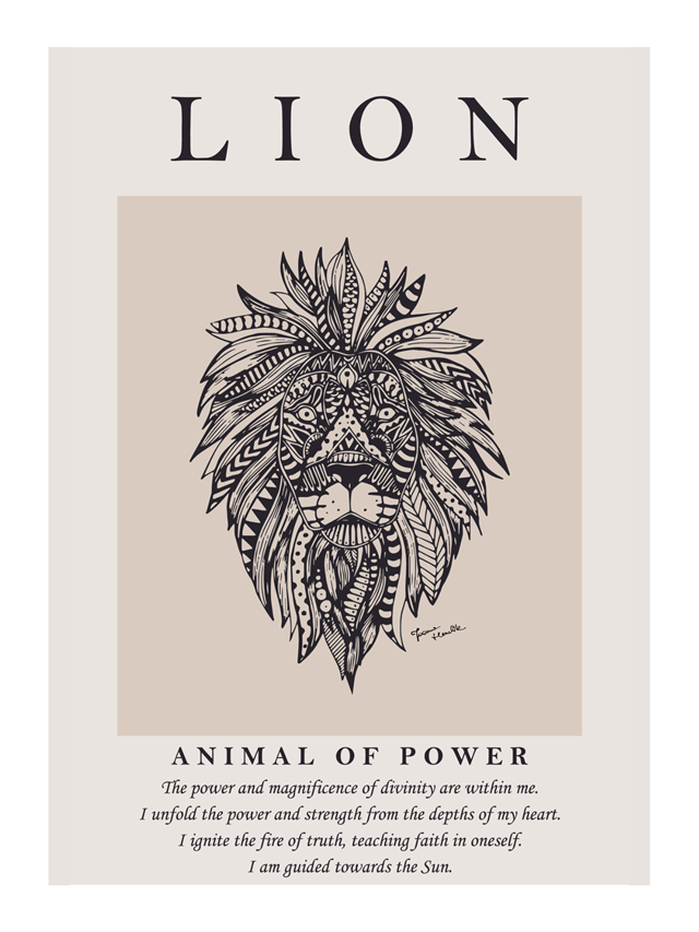 Living room print by Joanna Henclik titled Lion