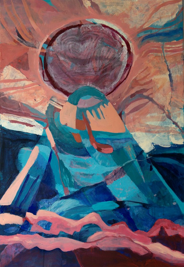 Obraz do salonu artysty Maria Bitka pod tytułem Święta góra