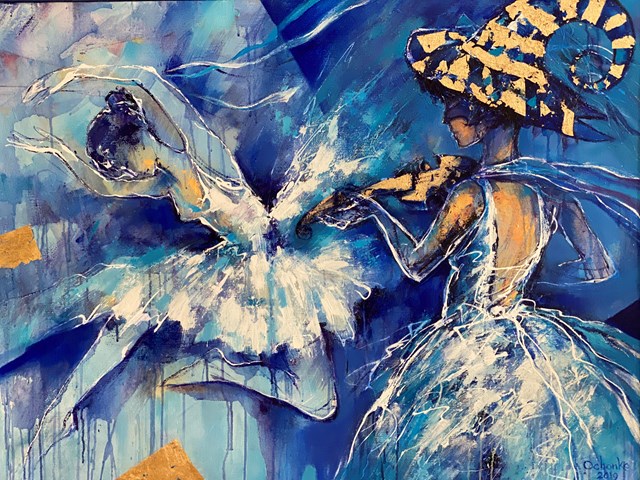 Obraz do salonu artysty Eugeniusz Ochonko pod tytułem Pasión del Baile I
