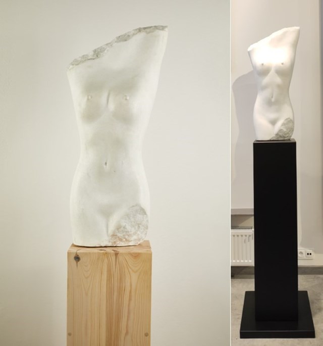 Living room sculpture by Waldemar Mazurek titled Nude