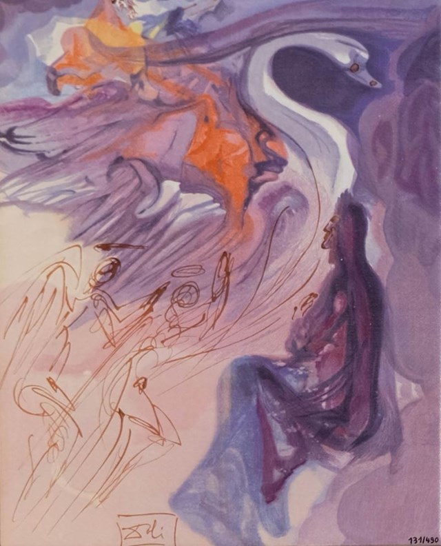 Grafika do salonu artysty Salvador Dali pod tytułem Płytka