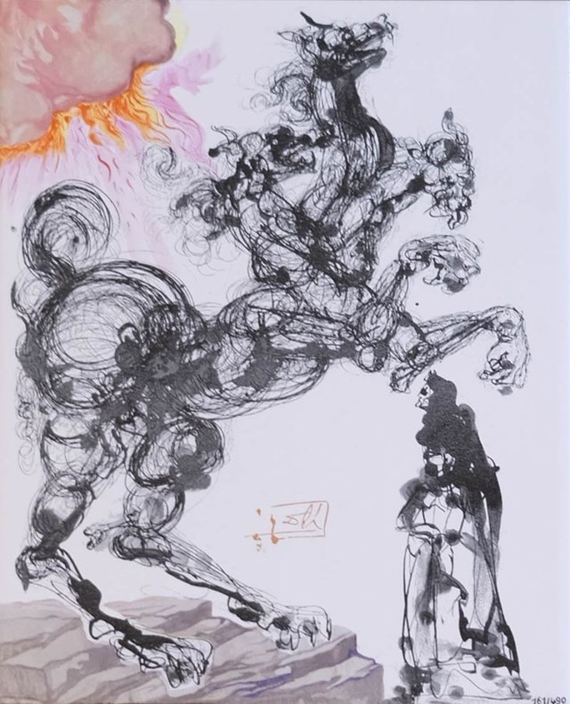 Grafika do salonu artysty Salvador Dali pod tytułem Płytka 2