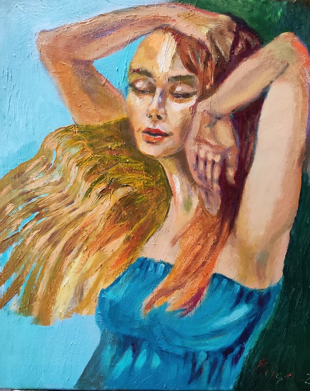 Obraz do salonu artysty Aldona Zając pod tytułem Stworzył mnie wiatr