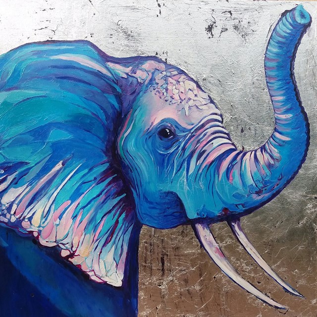 Obraz do salonu artysty Marzena Laura Mazurek pod tytułem Słoń