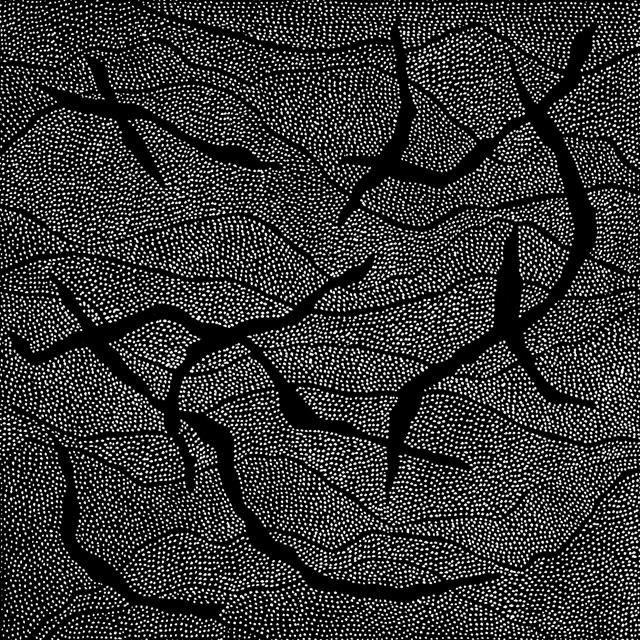 Living room print by Magdalena Szata titled Into the chaos | Transformation Series | Linocut Print | Limited