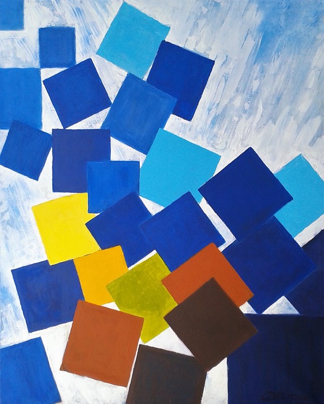 Obraz do salonu artysty Zbigniew Matysek pod tytułem Kompozycja blues