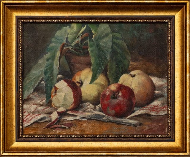 Living room painting by Artysta Nierozpoznany titled Still Life with Apples