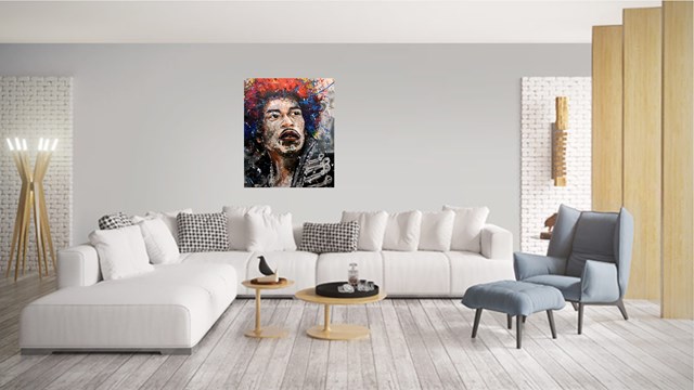 Jimi Hendrix - visualisation by Paweł Świderski
