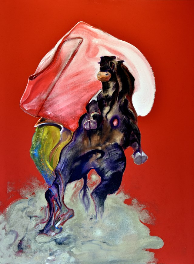 Obraz do salonu artysty Marcin Lipiec pod tytułem studium byka