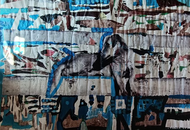 Obraz do salonu artysty Dorota Jabłońska-Gralak pod tytułem Natychmiastowa obecność Ganga
