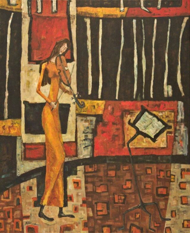 Obraz do salonu artysty Barbara Bakalarska pod tytułem Koncert