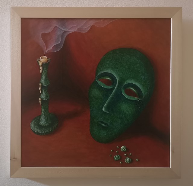 Obraz do salonu artysty Barbara Trojanowska pod tytułem Zielona tęsknota