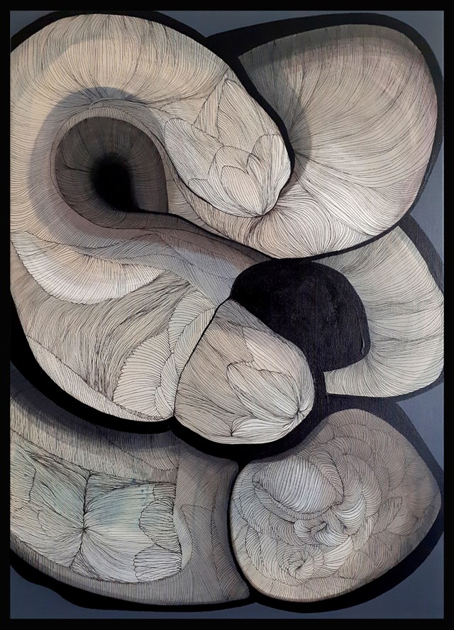 Obraz do salonu artysty Iwona Lenik pod tytułem Abstract body composition