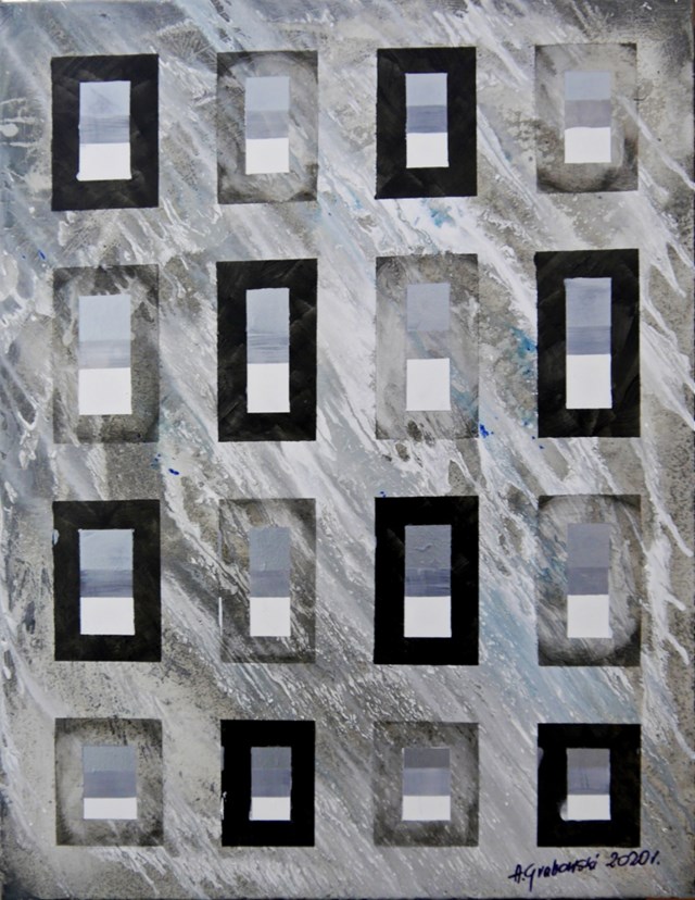 Obraz do salonu artysty Andrzej Grabowski pod tytułem Silver windows