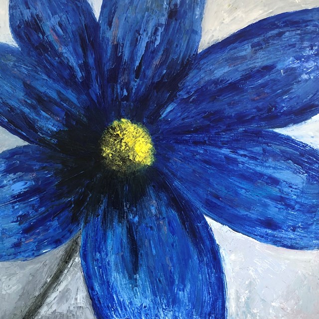 Obraz do salonu artysty Paulina Anna Leszczyńska pod tytułem „Niebieski”