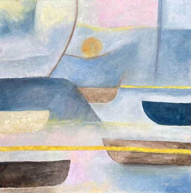 Obraz do salonu artysty Paulina Anna Leszczyńska pod tytułem Płynąc we mgle 