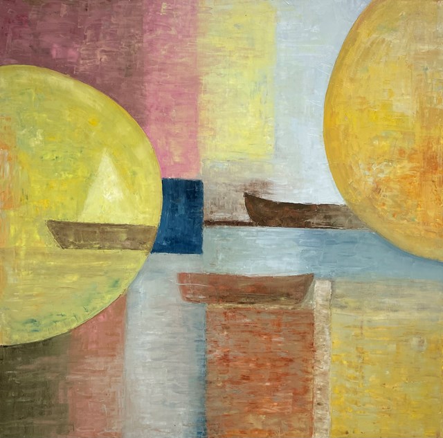 Living room painting by Paulina Anna Leszczyńska titled A calm day