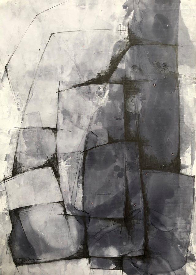Obraz do salonu artysty Joanna Wietrzycka pod tytułem Geometric structures 1