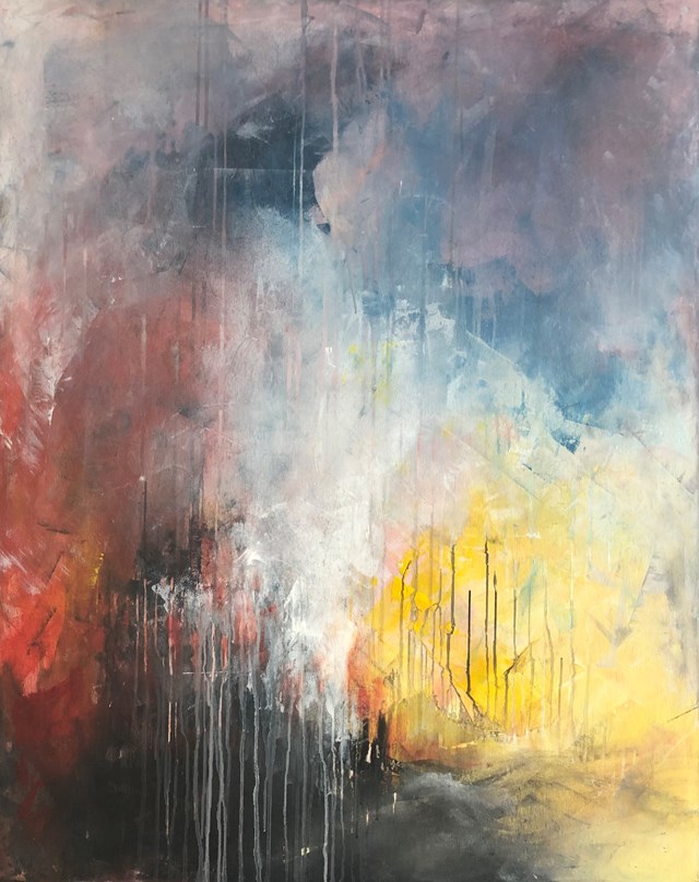 Obraz do salonu artysty Joanna Wietrzycka pod tytułem Bathed in the reflections of sunset