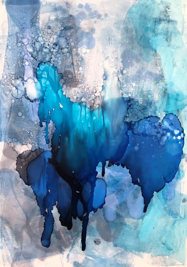 Obraz do salonu artysty Joanna Wietrzycka pod tytułem Get high with blueness 1/3