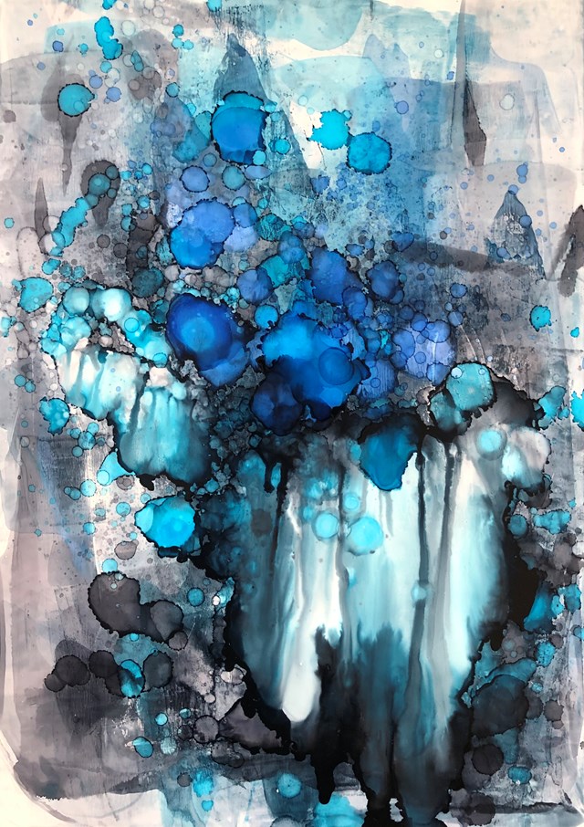 Obraz do salonu artysty Joanna Wietrzycka pod tytułem Get high with blueness 2/3
