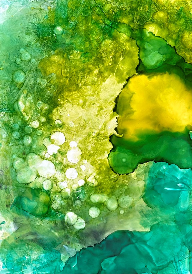 Obraz do salonu artysty Joanna Wietrzycka pod tytułem Immerse yourself in the green 2