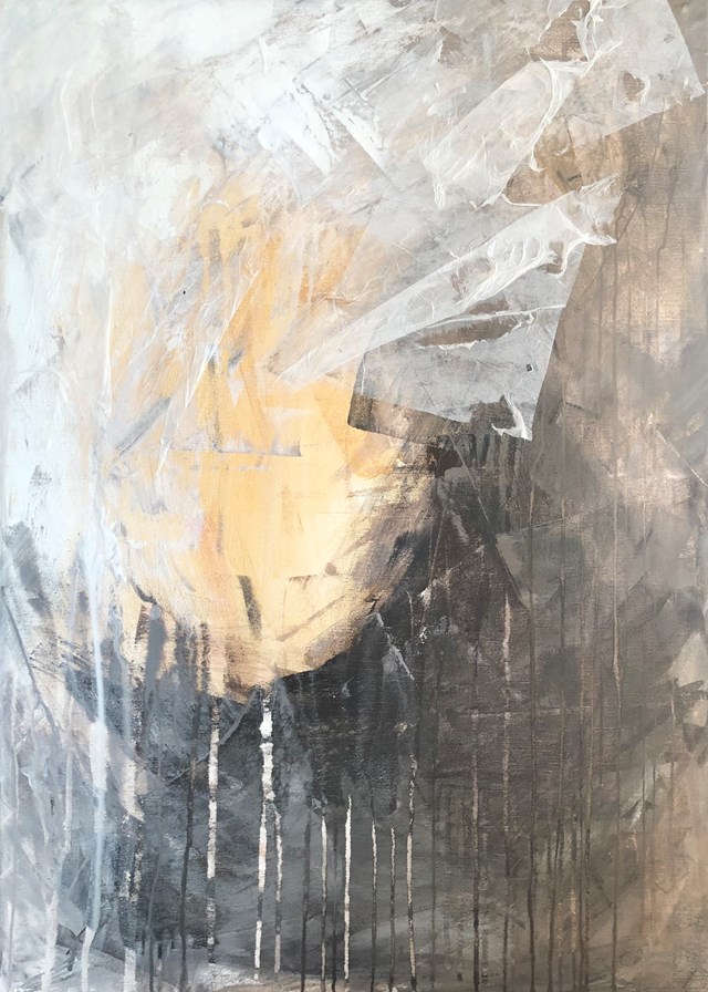 Living room painting by Joanna Wietrzycka titled Ephemeral Feelings 2