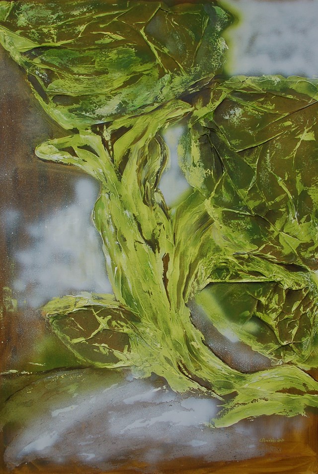 Obraz do salonu artysty Elżbieta Ponińska pod tytułem Zielona fantazja