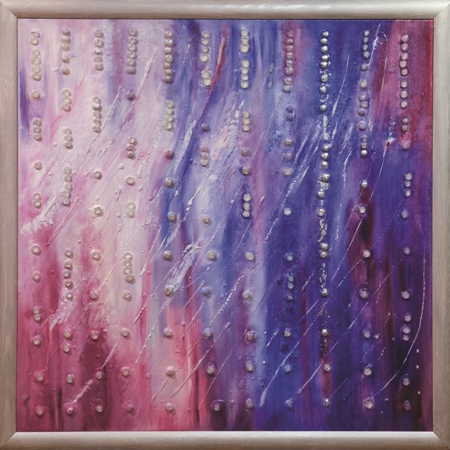 Obraz do salonu artysty Katarzyna Lipska-Ziębińska pod tytułem Wiatr deszczu, krople istnienia