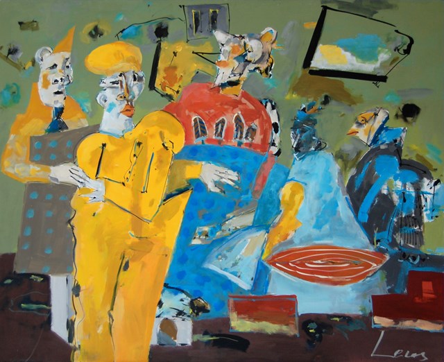 Living room painting by Zbigniew Leuszniewicz titled 11