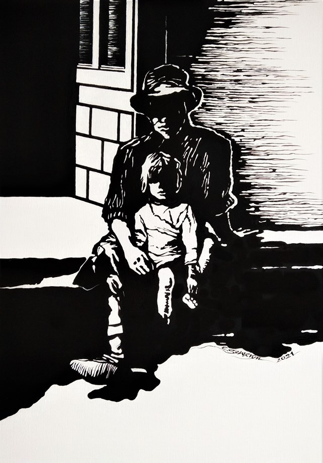 Obraz do salonu artysty Ewa Seweryn pod tytułem "Pokolenia"