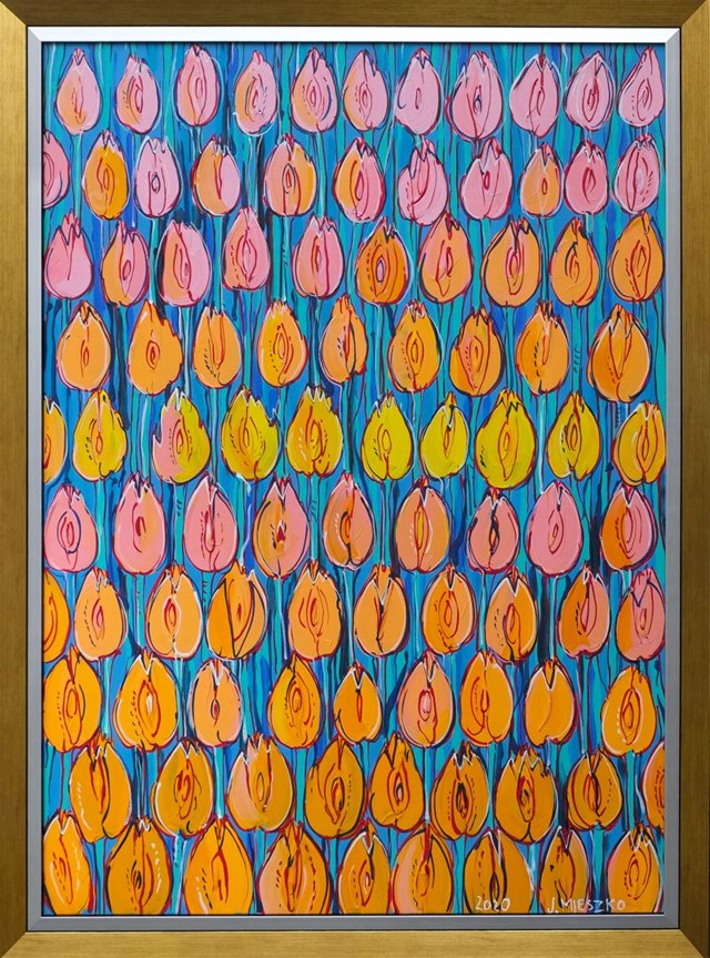 Obraz do salonu artysty Joanna Mieszko pod tytułem Pomarańczowe na życzenie