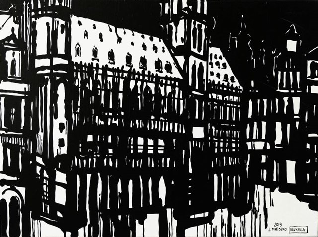 Obraz do salonu artysty Joanna Mieszko pod tytułem Bruksela