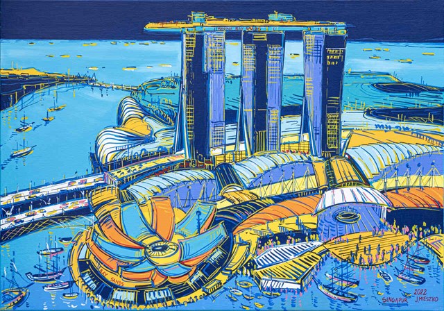 Obraz do salonu artysty Joanna Mieszko pod tytułem Singapur II