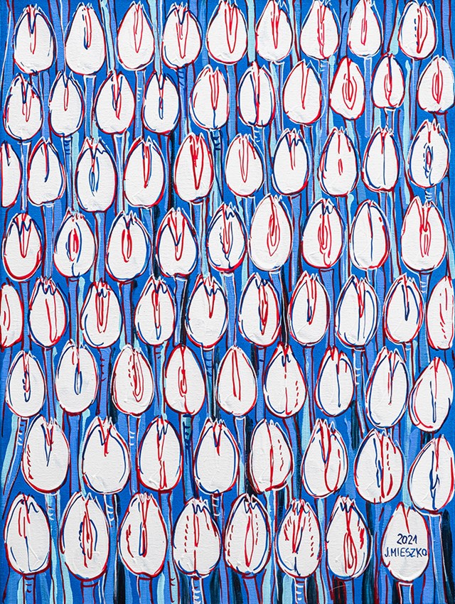 Obraz do salonu artysty Joanna Mieszko pod tytułem Tulipany nr XVIII-100-428
