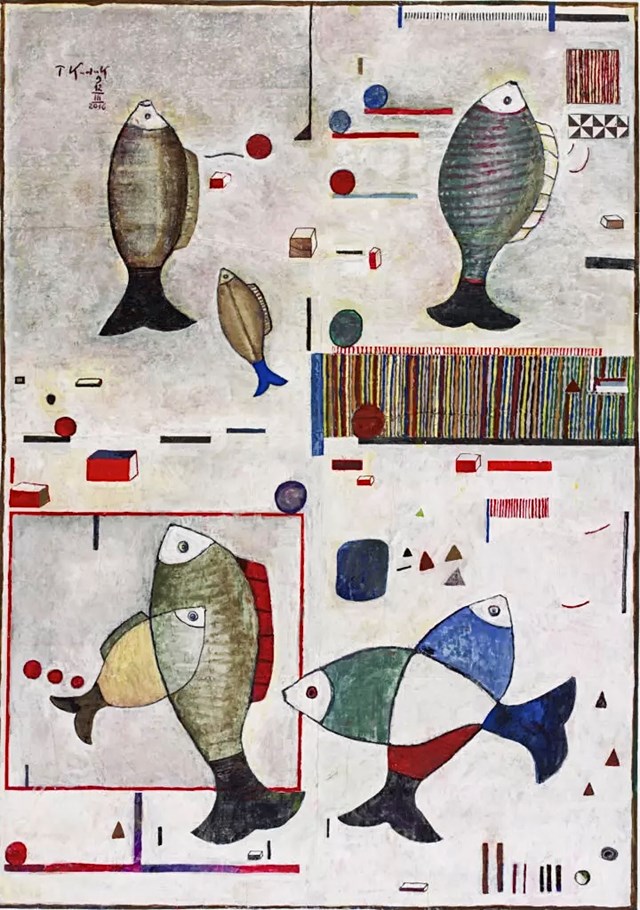 Obraz do salonu artysty Tadeusz Kuduk pod tytułem Ryby